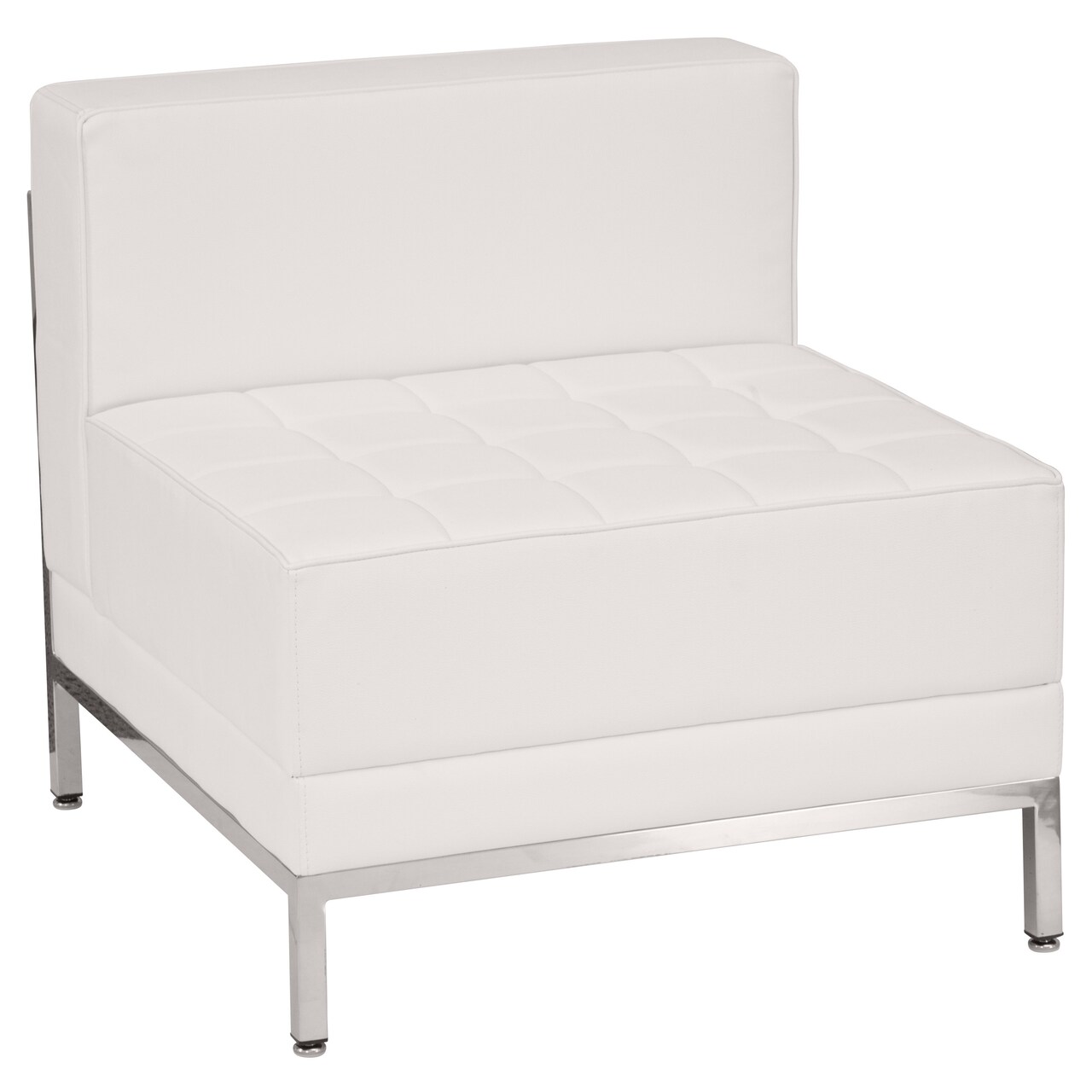 Emma and Oliver Contemporary LeatherSoftSoft Reception Modular Middle Chair